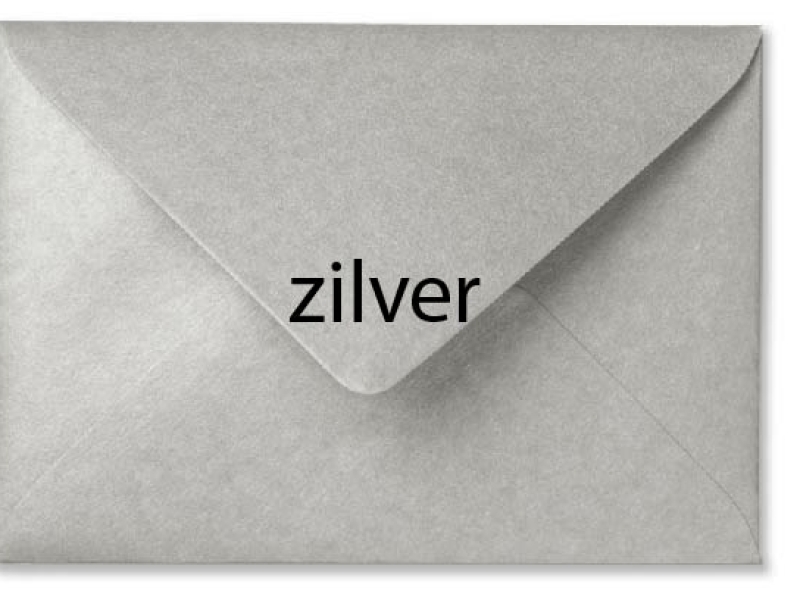 envelop rustic zilver
