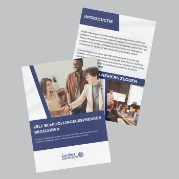 Brochure cursus zelf bemiddelen | Conflicctcentrum