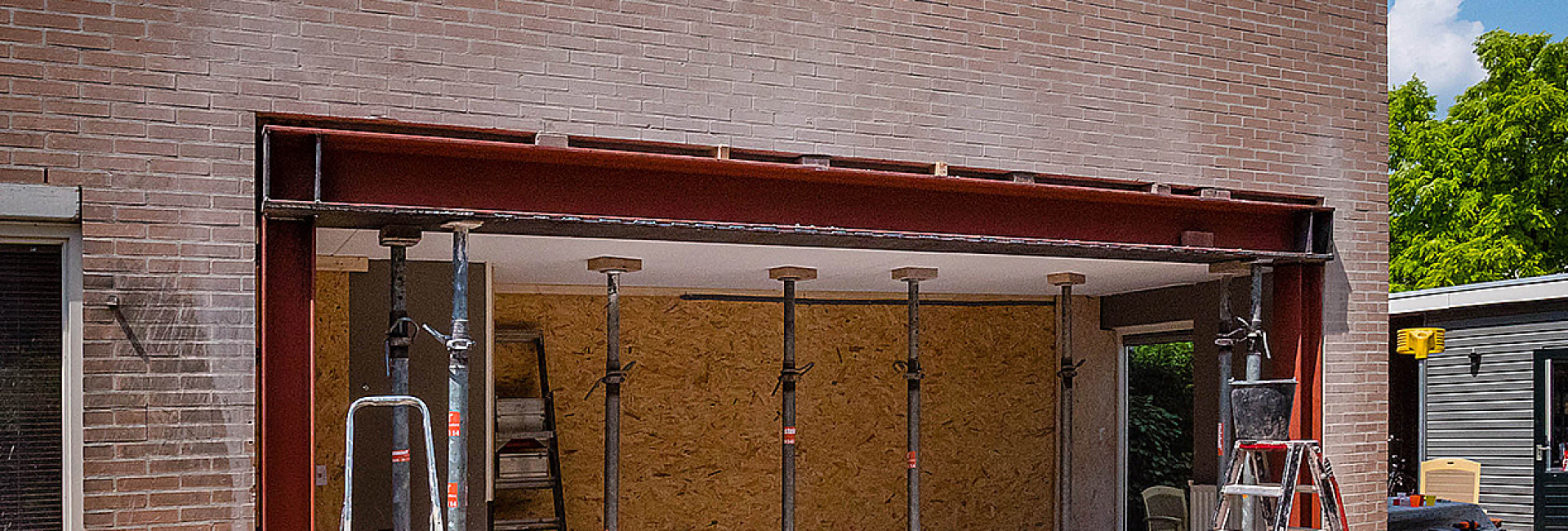 Dragende buitenmuur doorbreken Dragende buitenmuur doorbreken