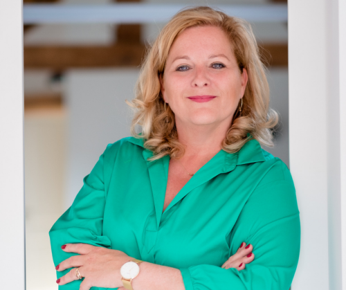 Colette Elting groene blouse