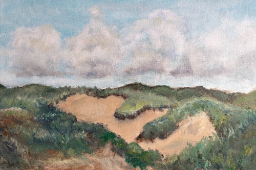 Schilderij Castricum duinen 2 Anneke Dekkers