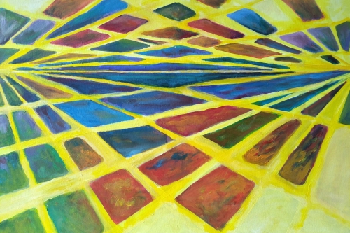 Anneke Dekkers Texel bosje abstract