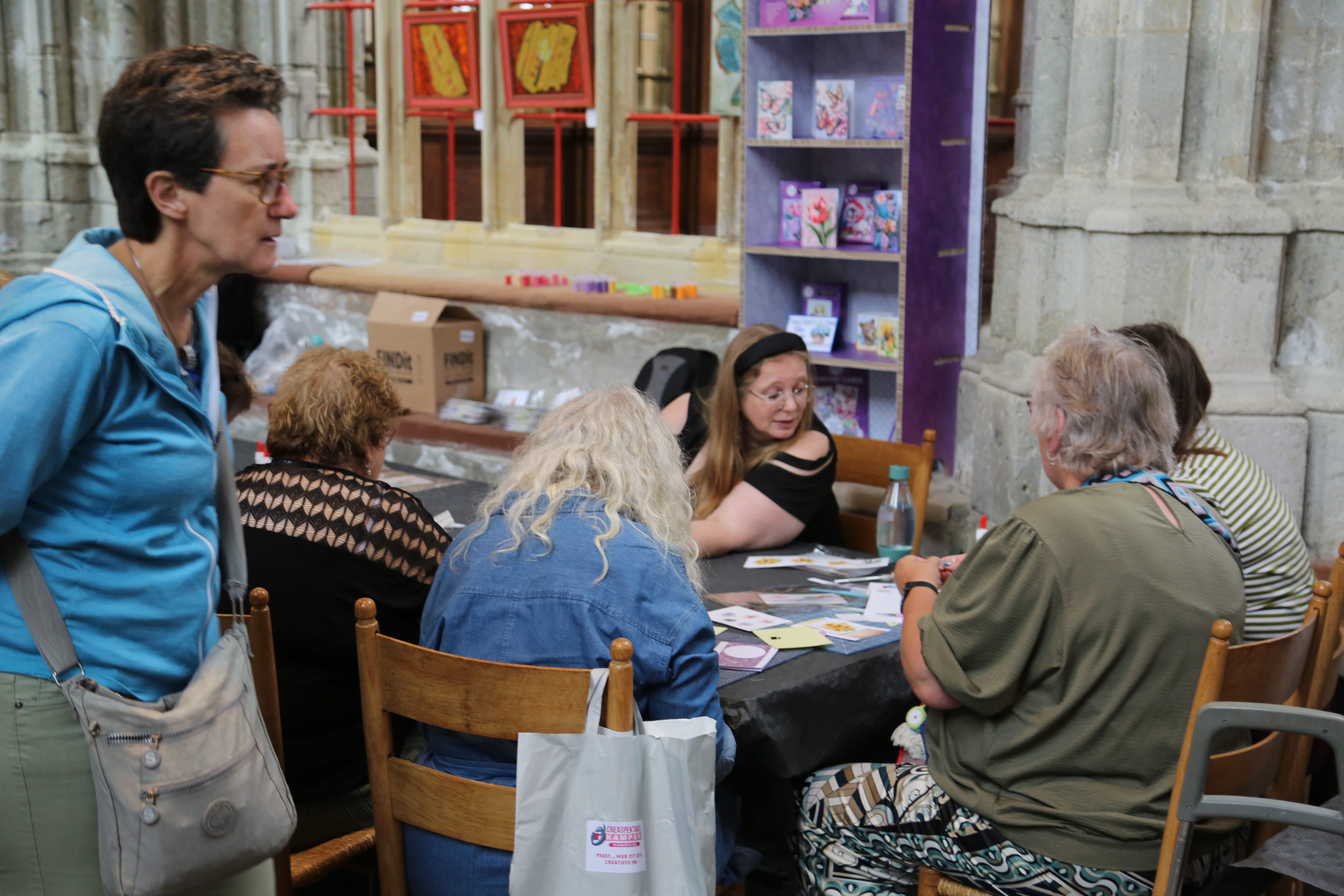 Creatieve workshop in de Bovenkerk tijdens Creaspektakel