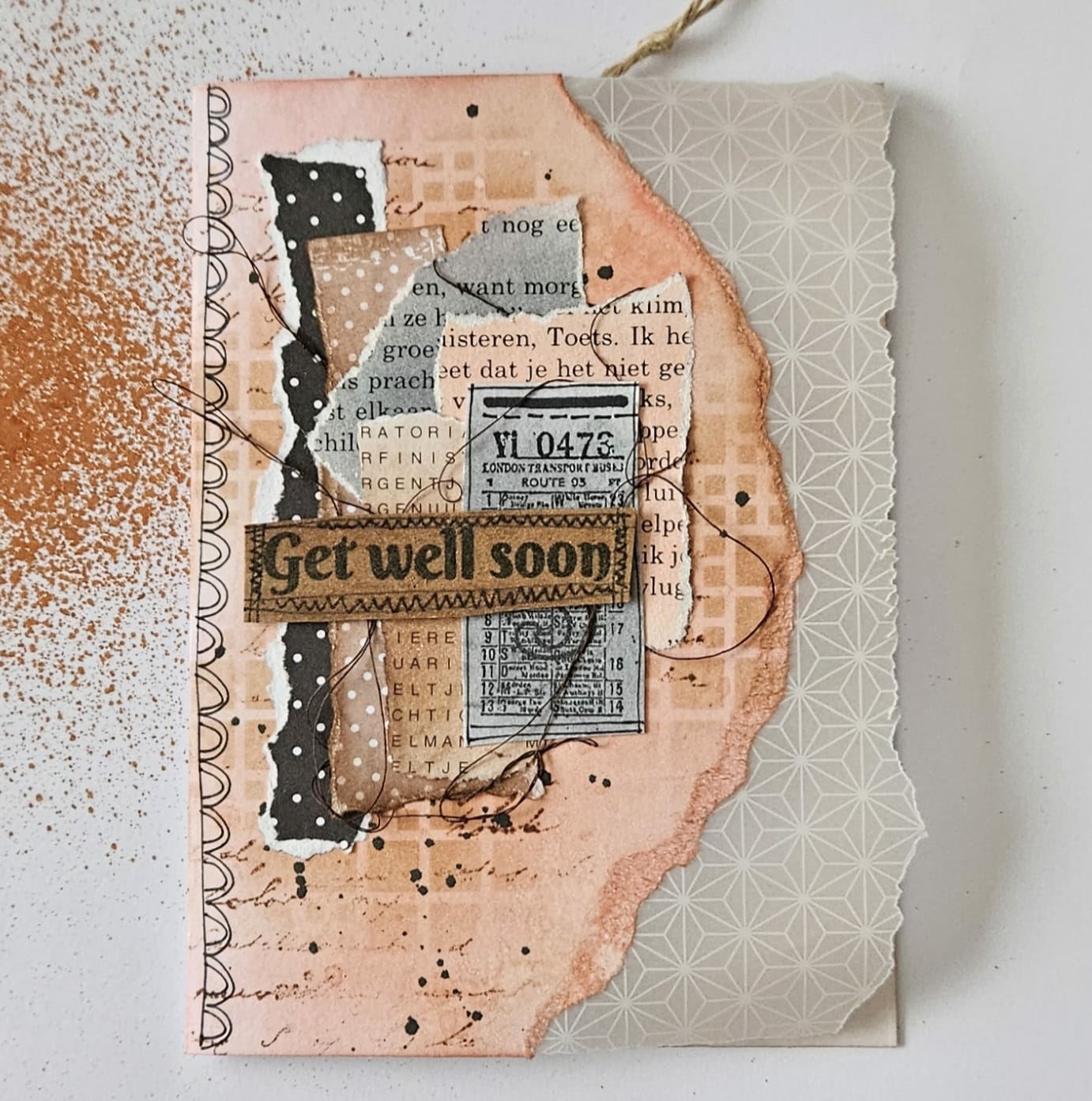 Mixed-mediakaart workshop tijdens Creaspektakel