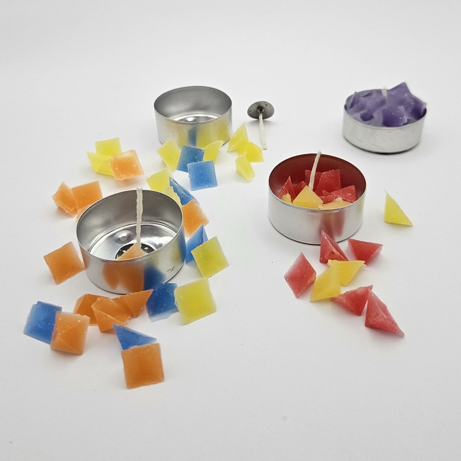 Workshop mozaïek theelichtjes maken tijdens Creaspektakel