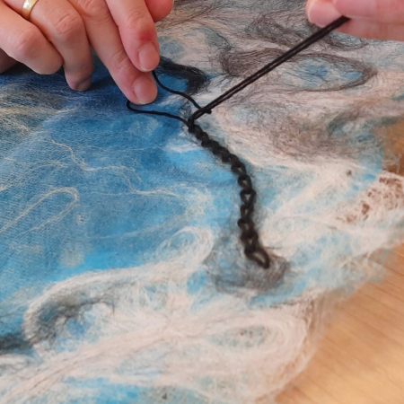 workshop wolpapier borduren