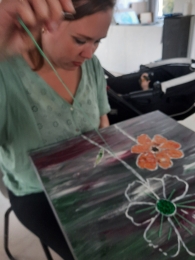 workshop mixed media floor