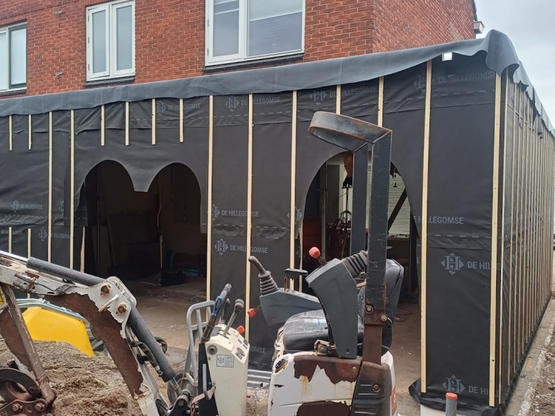 aanbouw zetten