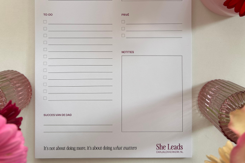 She Leads Dagplanner - notities