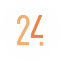 Het nieuwe logo van dansstudio 24 in 2021