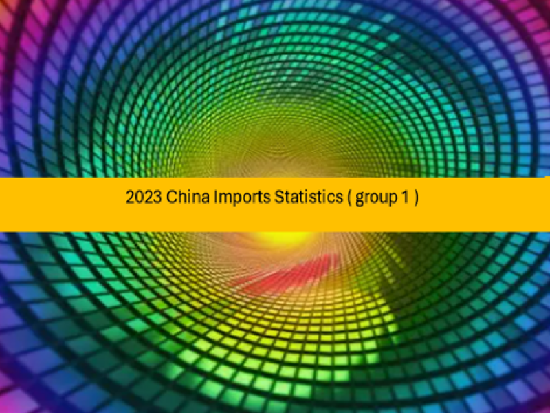2023 China Imports Statistics ( group 1 )