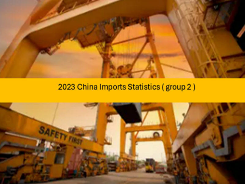 2023 China Imports Statistics ( group 2 )