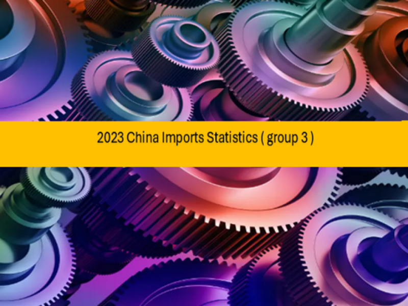 2023 China Imports Statistics ( group 3 )