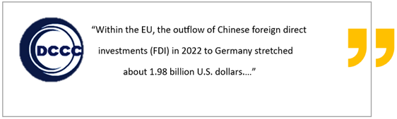 Changing situation of Chinese FDI flows to Europe