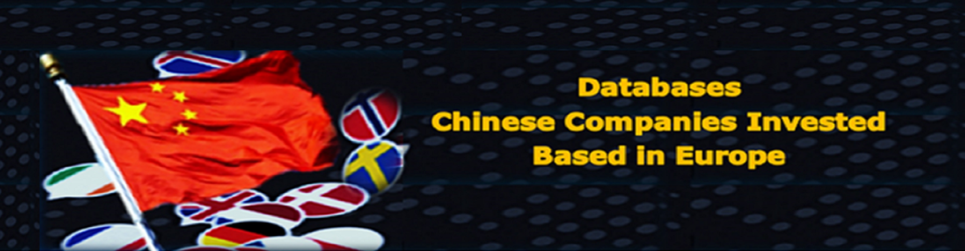 Databases Chinese Companies Invested in Europe-