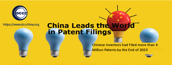 China leads the world in patent fillings and has the most patents