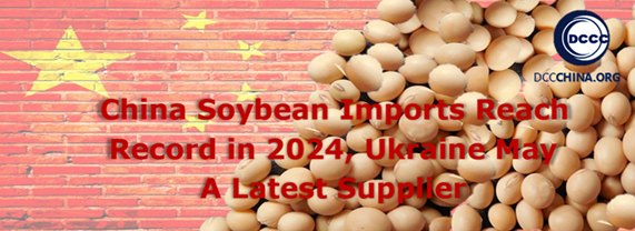 China soybean imports reach record in 2024, Ukraine as latest supplier