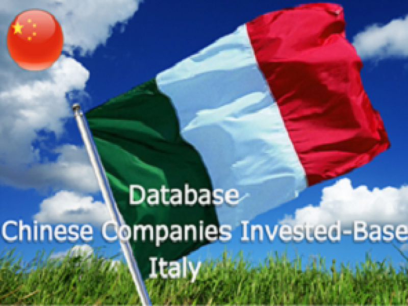 Database Chinese companies invested-based in Italy