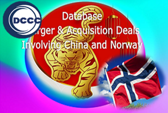 Database M&A deals involving China and Norway