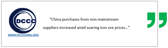 Iron ore China demand and steel production - iron ore Chinese importers