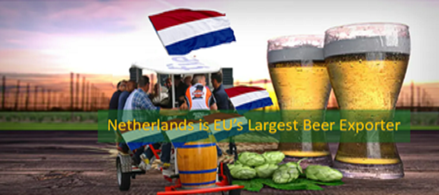 Netherlands is EU’s largest beer exporter, Belgium exports the most fries
