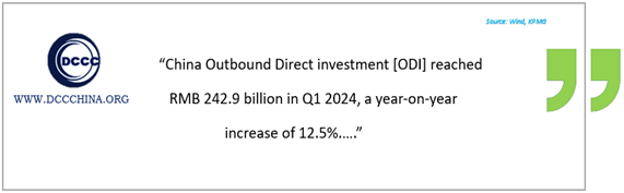 Statistics China Outbound Direct Investment (ODI) Q1 2024