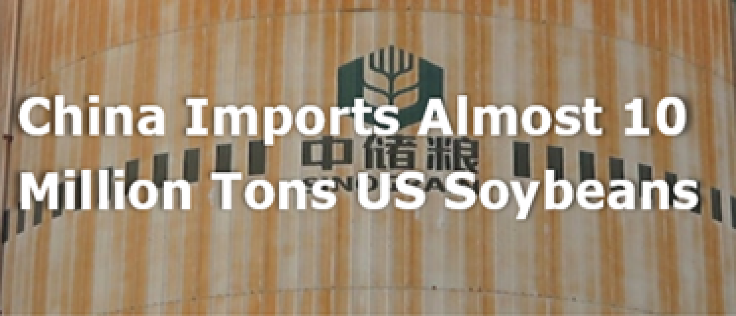 China imports 10 million tons US soybeans