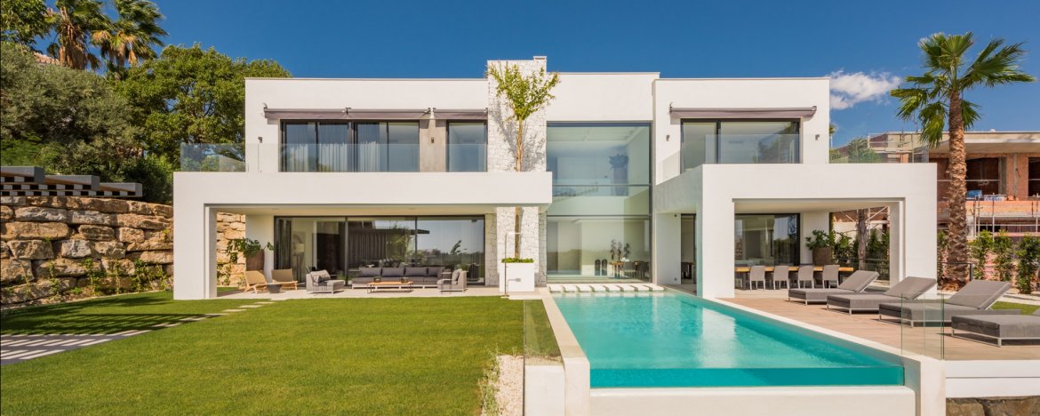 La Alqueria, neue Villa mit zeitgenössischem Design und spektakulärem Panoramablick.