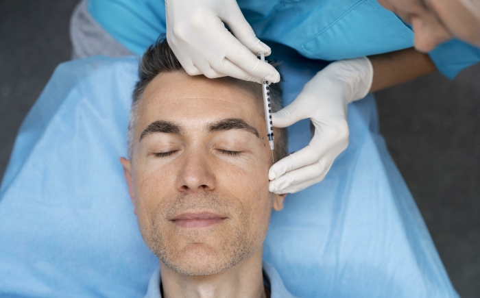 Injectie van botox in de kaakspier (masseter) bij tandenknarsen en kaakklemmen