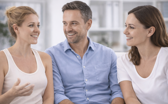 Tevreden cliënt na botox tegen overmatig zweten in de oksels