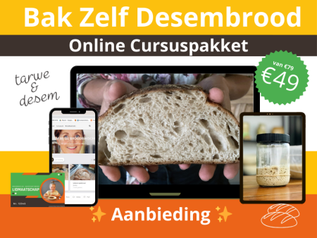 _Bak Zelf Desembrood - online Cursuspakket -tarwe + desem- de broodbakschool