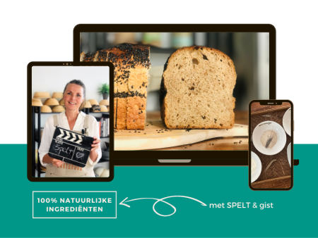 Cursus Speltbrood Bakken met Gist  Mockup Marije Bakt Brood