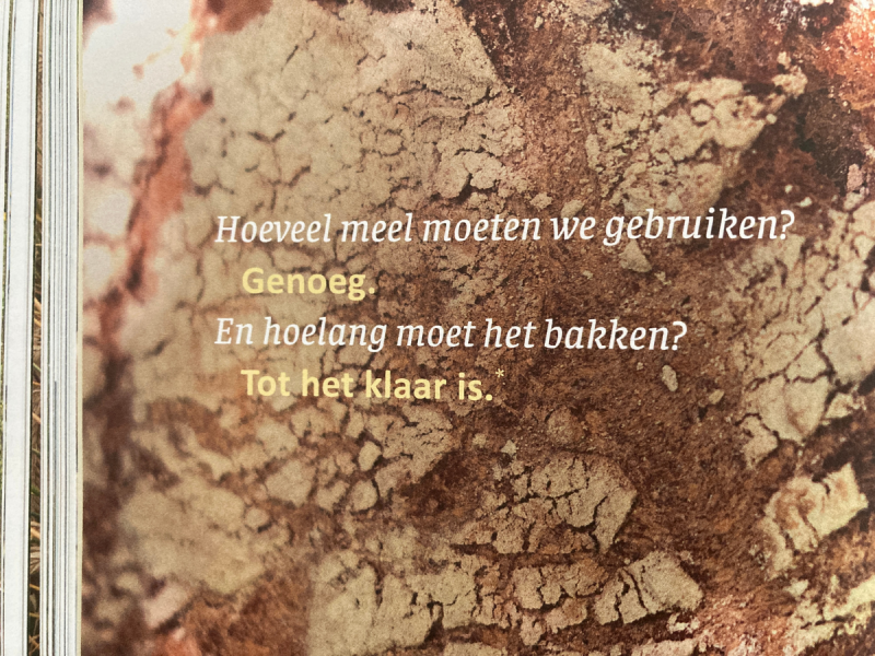 Oude Granen Nieuw Brood quote - Marije Bakt Brood