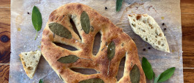 Fougasse met olijfolie en salie - ode aan Een boek over brood