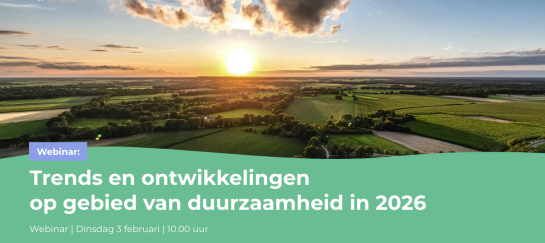 webinar-Trends en ontwikkelingen op gebied van duurzaamheid in 2026
