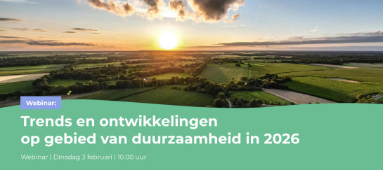 webinar-Trends en ontwikkelingen op gebied van duurzaamheid in 2026