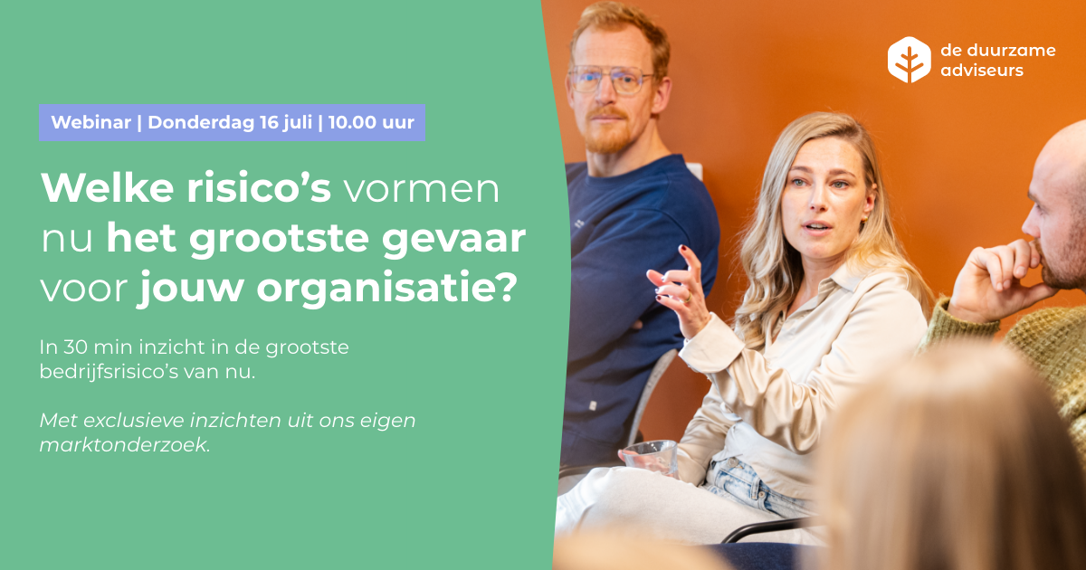 Welke risico’s vormen nú het grootste gevaar voor jouw organisatie?
