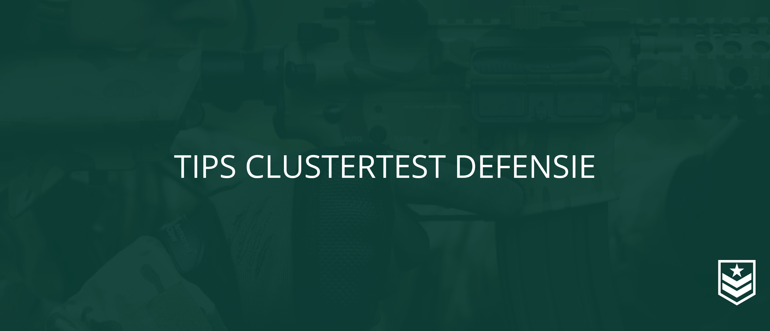 Tips clustertest defensie