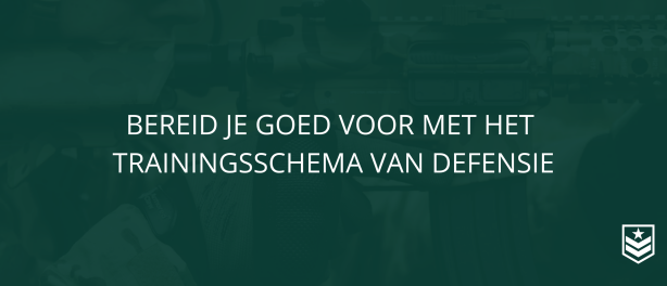 Bereid je goed voor met het trainingsschema van Defensie