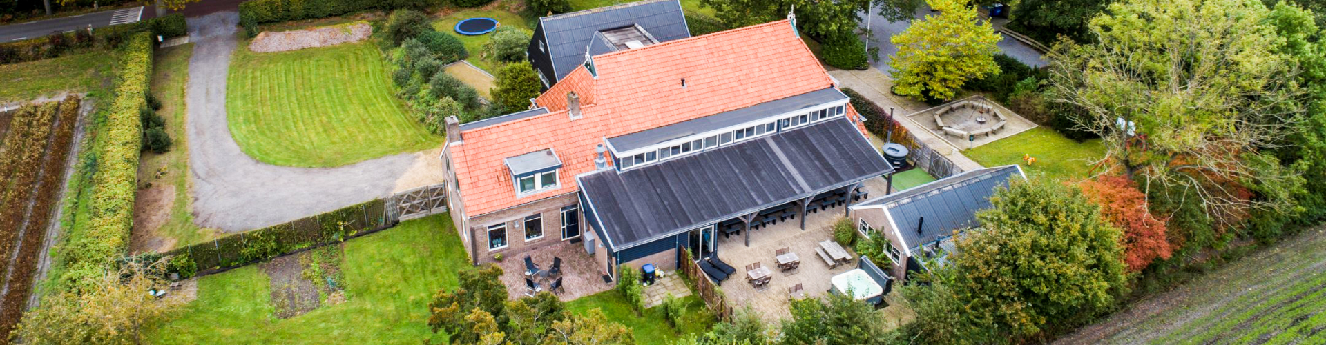 Groepsaccommodatie in Friesland de friese ardennen vanaf boven