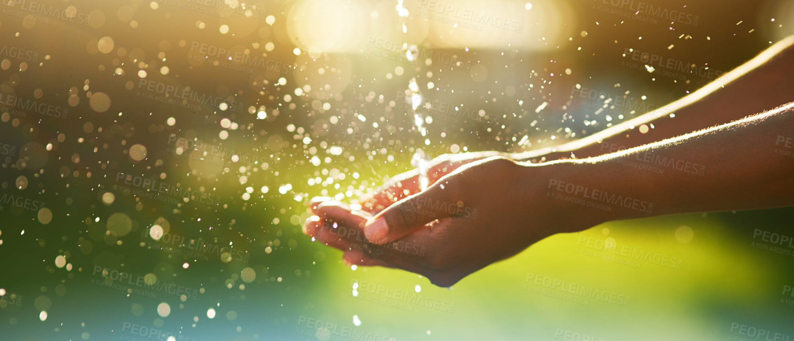 Zomers spetteren en spatten