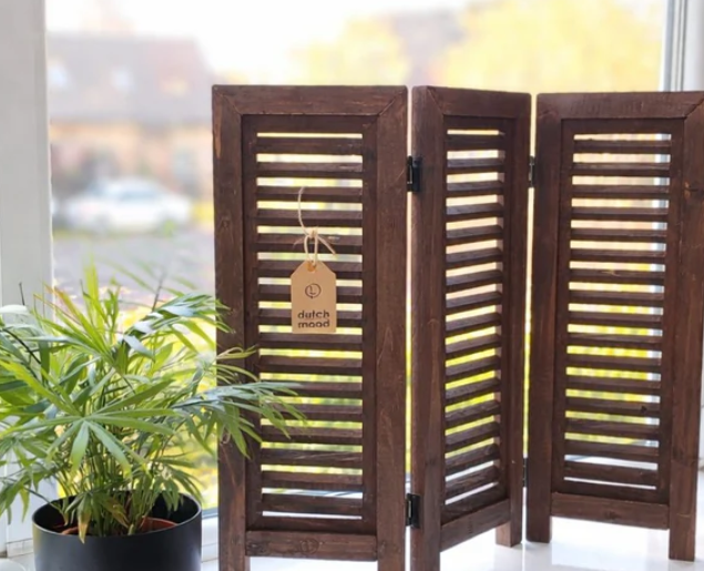 Dutch Wood zonnescherm voor vensterbank shutter scherm voor vensterbank