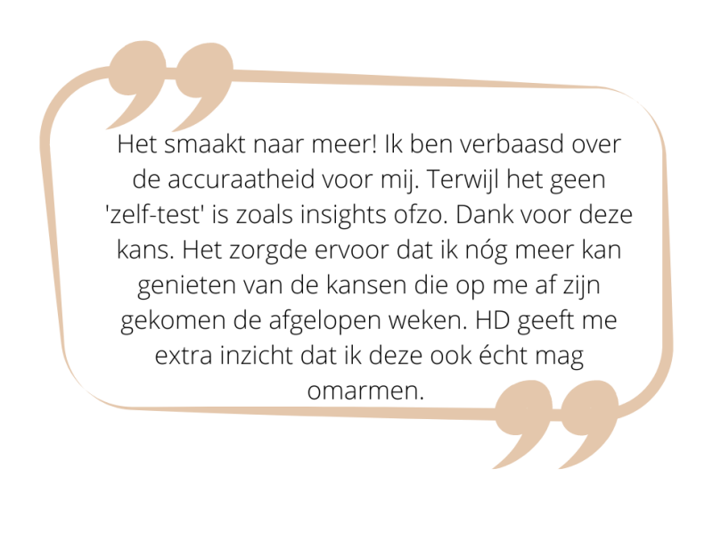 Review over Human Design sessie bij De Koru Stijl