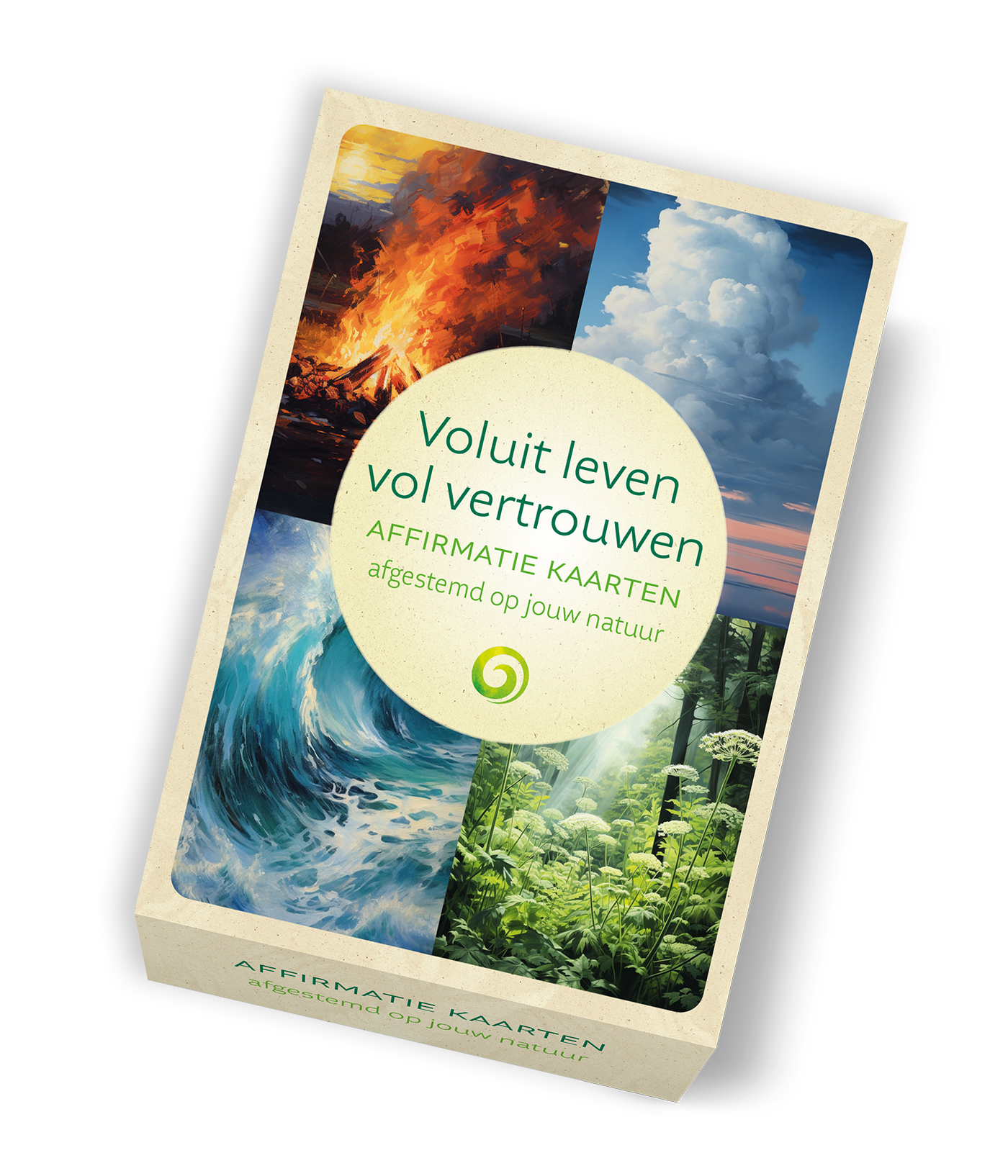 Carddeck Veerkracht van De Koru Stijl | affirmaties met de vier elementen