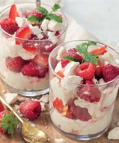 Dessert bij De La Frontière in Slenaken