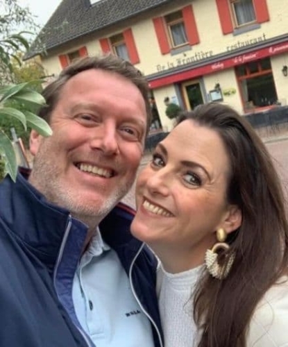 Martijn en Silvia Stuit voor De La Frontière Bed & Borrelbistro in Slenaken