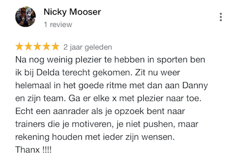 Ervaring personal training Delda Sport Amsterdam