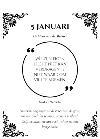 Meurkalender - Over de kunst van het loslaten, letterlijk en figuurlijk.