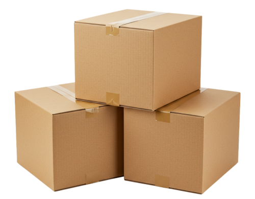 Verhuisdozen stapel voor ontruiming in Hilversum