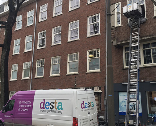 Woningontruiming met verhuislift Bilthoven